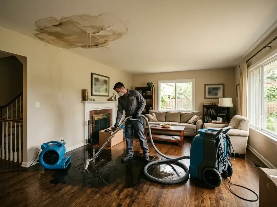attic-pipe-burst-ceiling-drip-008 — frequently asked questions, Water Damage Restoration & Carpet Care in Springboro, OH